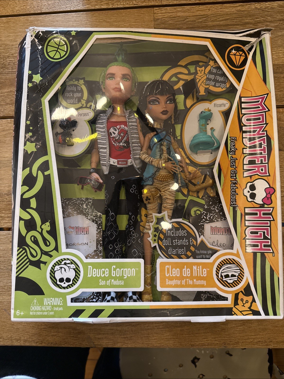 Monster High Cleo de Nile & Deuce Gorgon 2-Pack Boo-riginal Creeproduction NIB Monster High Cleo de Nile & Deuce Gorgon 2-Pack Boo-riginal Creeproduction NIB