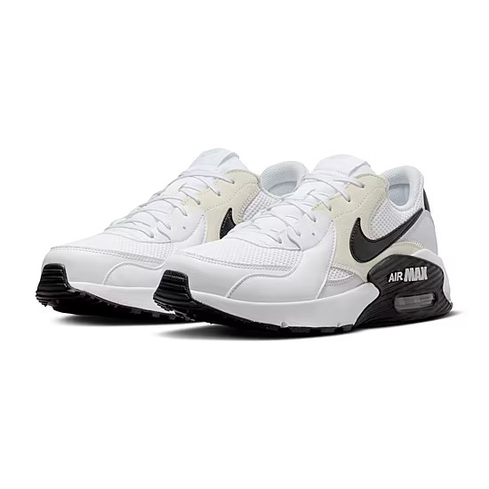 SALE- Nike Air Max Mens Sneakers- width medium- Color - Wht Blk Platinum