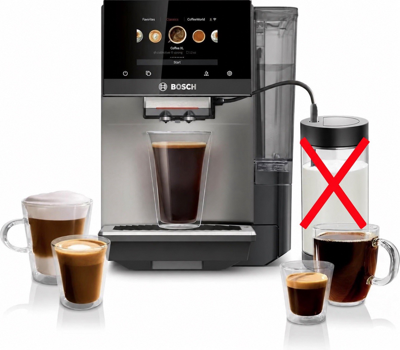 Bosch 800 Series Verocafe Fully Automatic Espresso Coffee Maker Machine TPU60706 Bosch 800 Series Verocafe Fully Automatic Espresso Coffee Maker Machine TPU60706