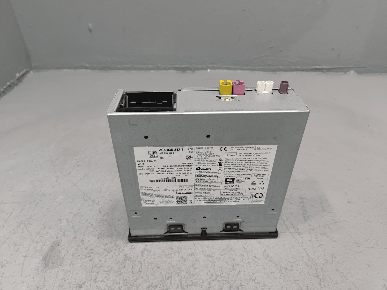 2021-2023 Volkswagen Atlas Dashboard GPS Radio Navigation Receiver Module OEM