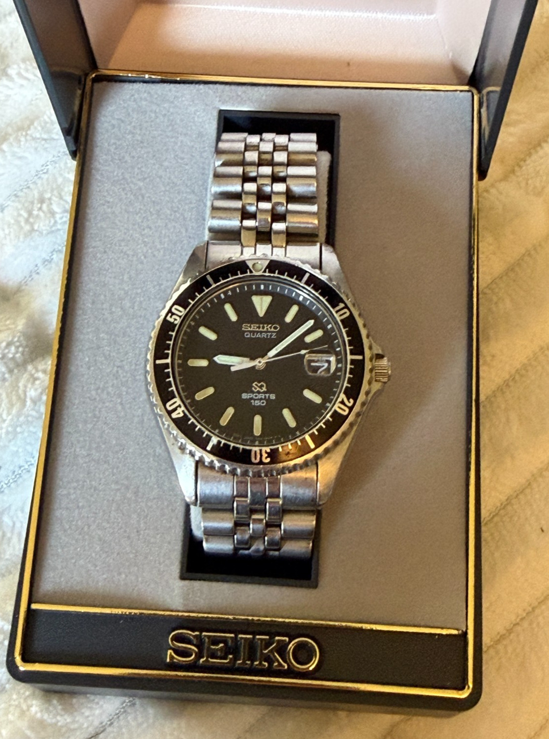 Seiko SQ Sports 150 7N42-6A00 Quartz Vintage Watch 1992