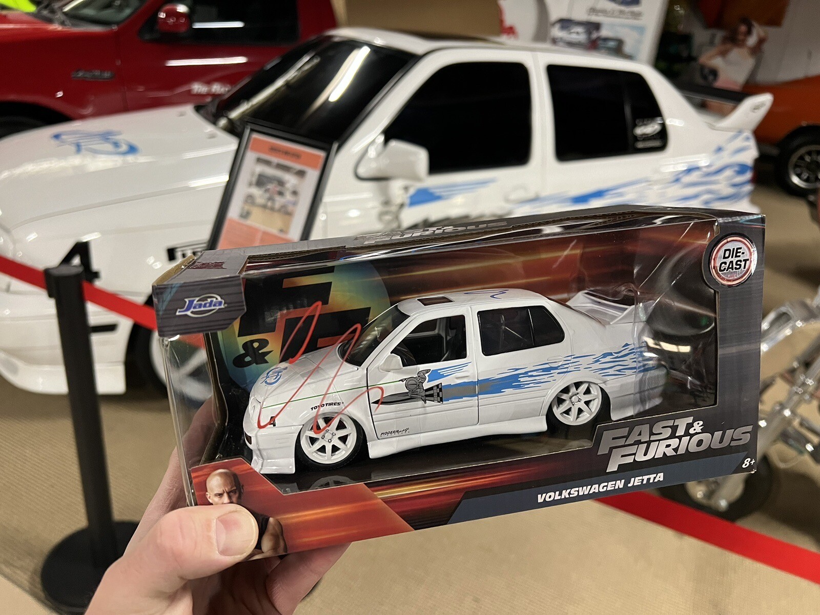 Fast & Furious autographed VW Jetta by Chad Lindberg (Jesse) 1/24 scale COA Fast & Furious autographed VW Jetta by Chad Lindberg (Jesse) 1/24 scale COA