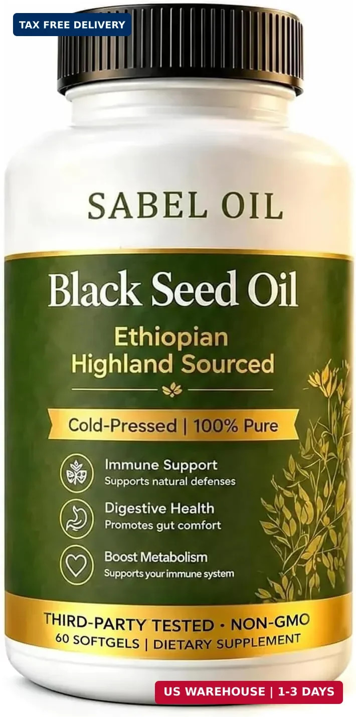 Share Sabel Oil Ethiopian Black Seed Oil, 2026 Highland Cold-Pressed Black Seed