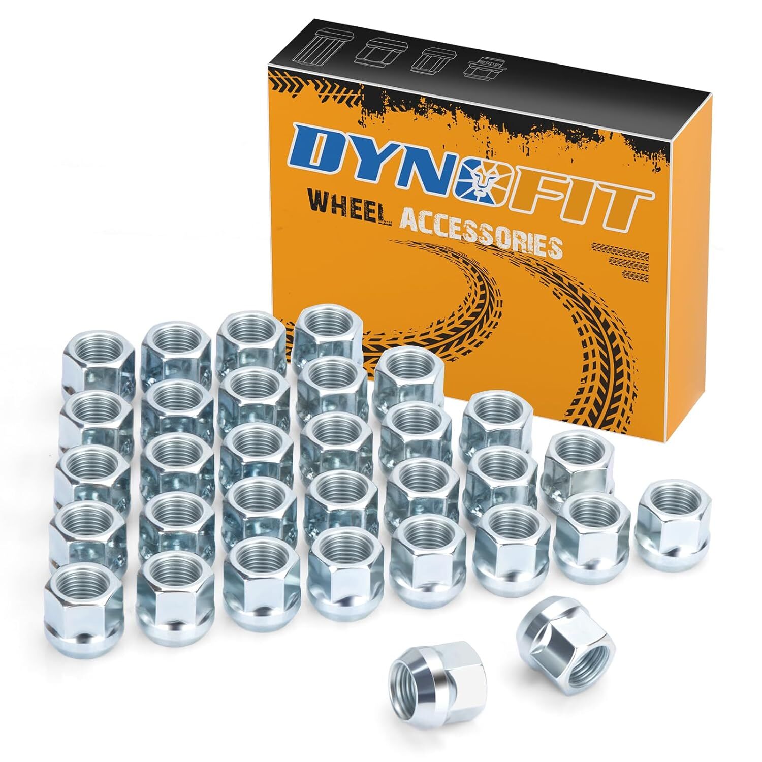 Dynofit 9/16-18 Open End Lug Nuts Set for Dodge Ram 1500 2500 3500 2002-2011, 32 Dynofit 9/16-18 Open End Lug Nuts Set for Dodge Ram 1500 2500 3500 2002-2011, 32