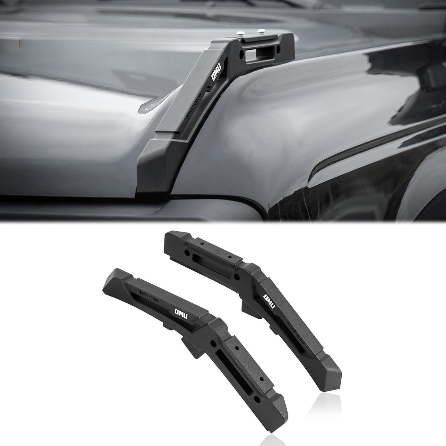 OMU Genesis Series Aluminum Limb Riser Engine Hood Trail Sights For Ford Bronco OMU Genesis Series Aluminum Limb Riser Engine Hood Trail Sights For Ford Bronco