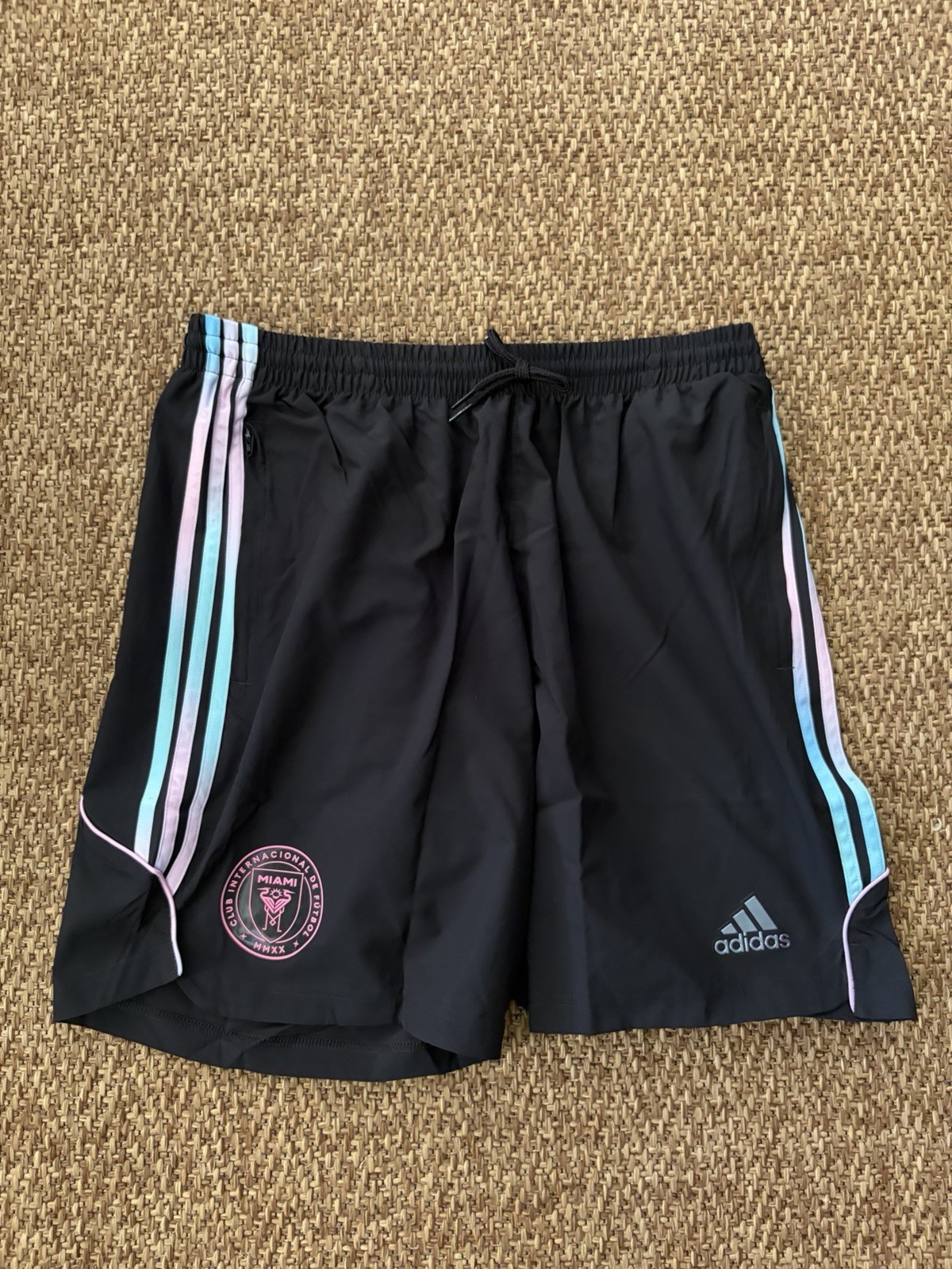 Adidas Inter Miami x Audi F1 Team Shorts Black Men's Size Large KW4781