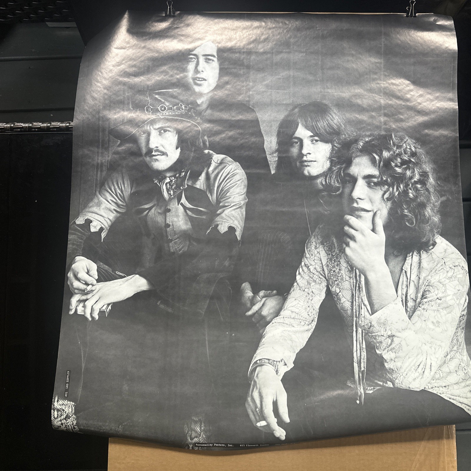 Led Zeppelin Vintage Poster Personality Poster Group Shot 1970s Group Shot Led Zeppelin Vintage Poster Personality Poster Group Shot 1970s Group Shot