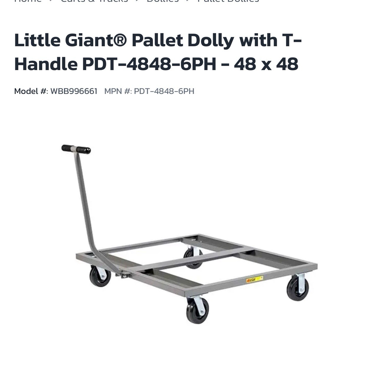 Little Giant Pallet Dollies