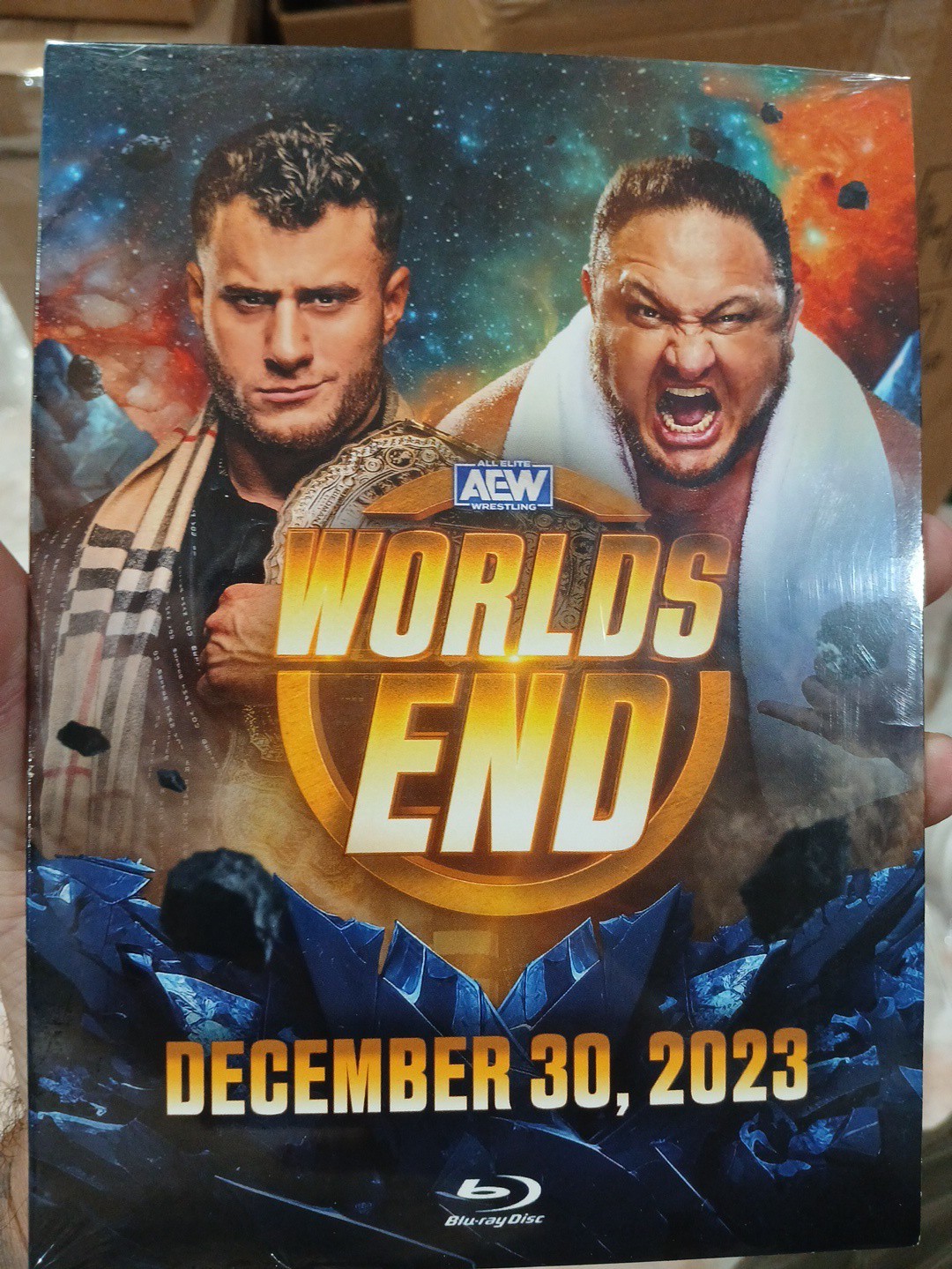 AEW World’s End 2023 Blu-ray MJF   Somoa Joe Sweve Mox Wrestling New Sealed 