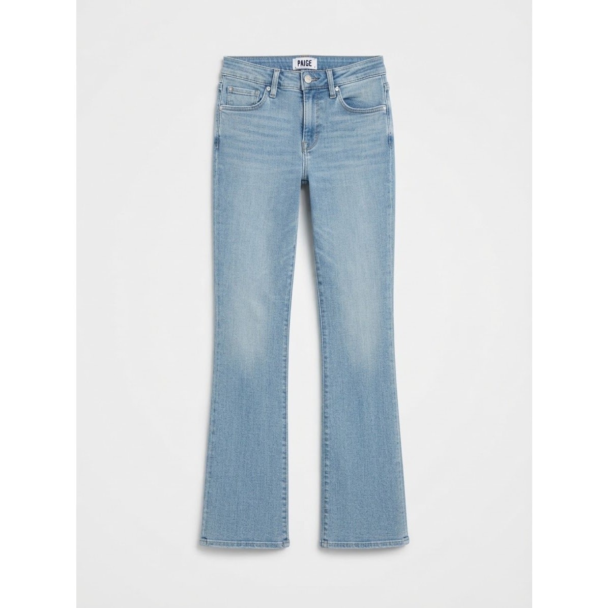 PAIGE Sloane Mid Rise Straight Leg Blue Denim Jeans Size 23 Casual Chic Daily