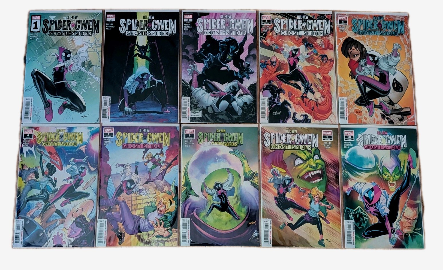 🔑ALL-NEW SPIDER-GWEN GHOST-SPIDER (2025) #1-10 VF+ COMPLETE SET MARVEL COMICS