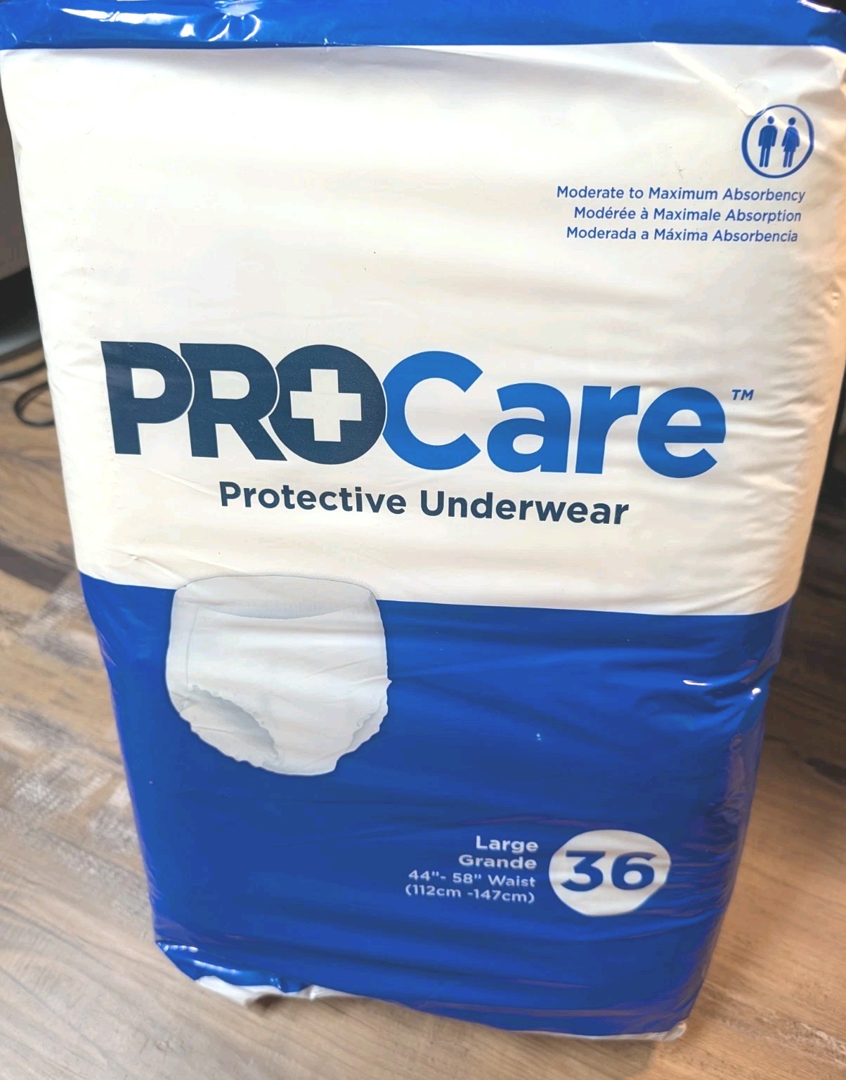 ProCare Disposable Underwear Large Maximum Absorbtion 36 Count ProCare Disposable Underwear Large Maximum Absorbtion 36 Count