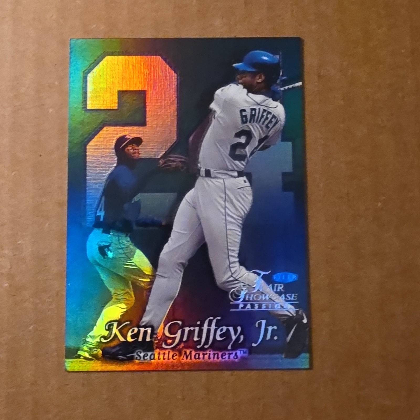 1999 Flair Showcase Passion Insert Ken Griffey Jr #2 Seattle Mariners
