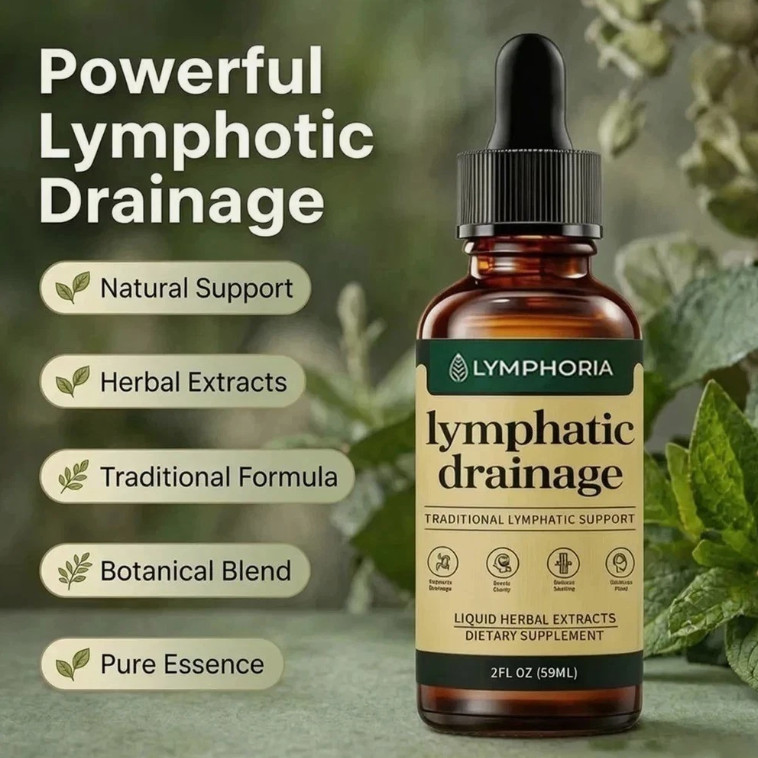 Lymphoria - Lymphatic Drainage Bloat Relief - Detox, & Immune Support 59ml US