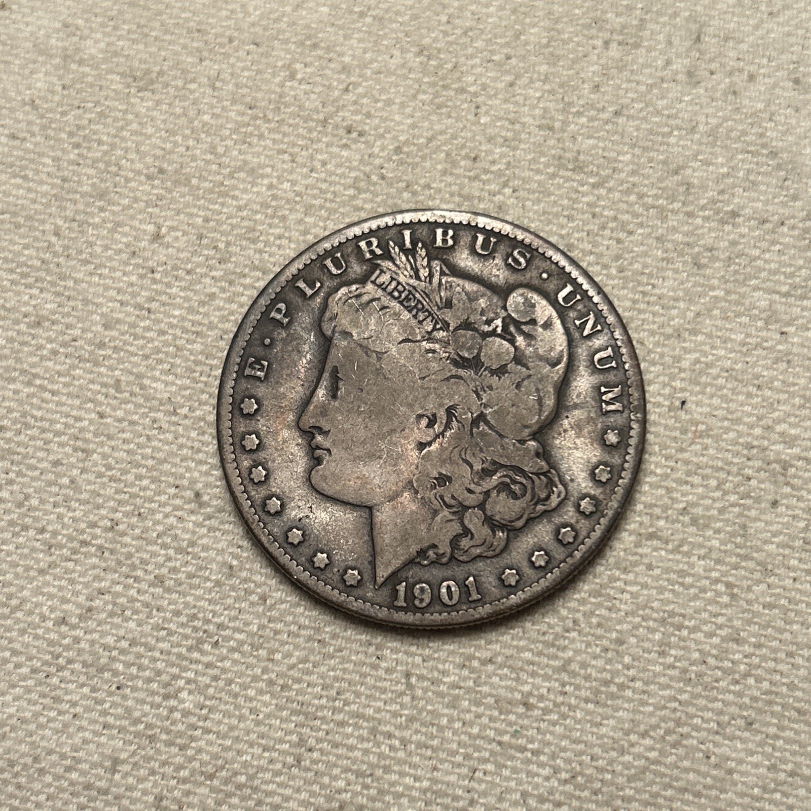 1901-S Morgan Silver Dollar Coin 90% Silver #RI17