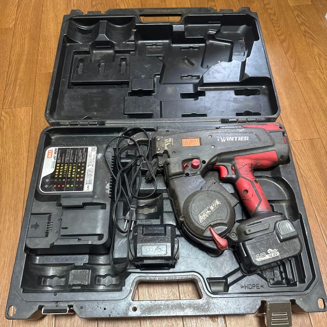 MAX TwinTier Rebar Tie Wiree RB-440T tested from japan W/ Charger and battery