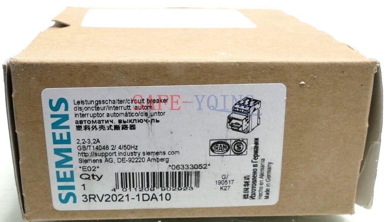 New ONE 2.2-3.2A circuit breaker 3RV2021-1DA10 3RV20211DA10 #ea New ONE 2.2-3.2A circuit breaker 3RV2021-1DA10 3RV20211DA10 #ea