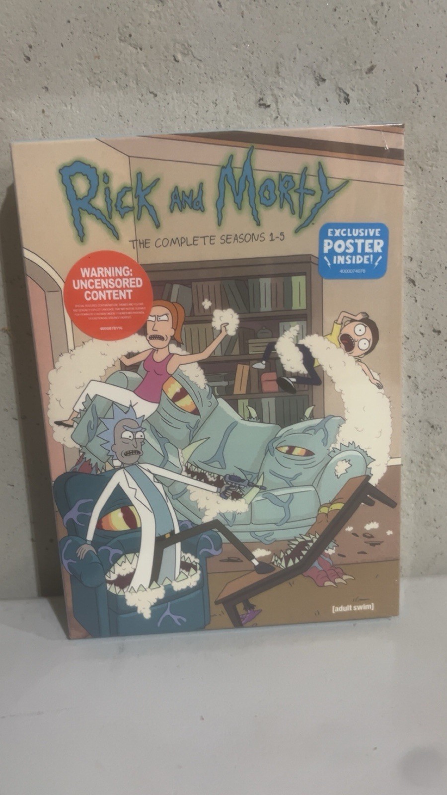 Rick and Morty: the Complete Series Seasons 1-5 DVD - Exclusive Poster Inside