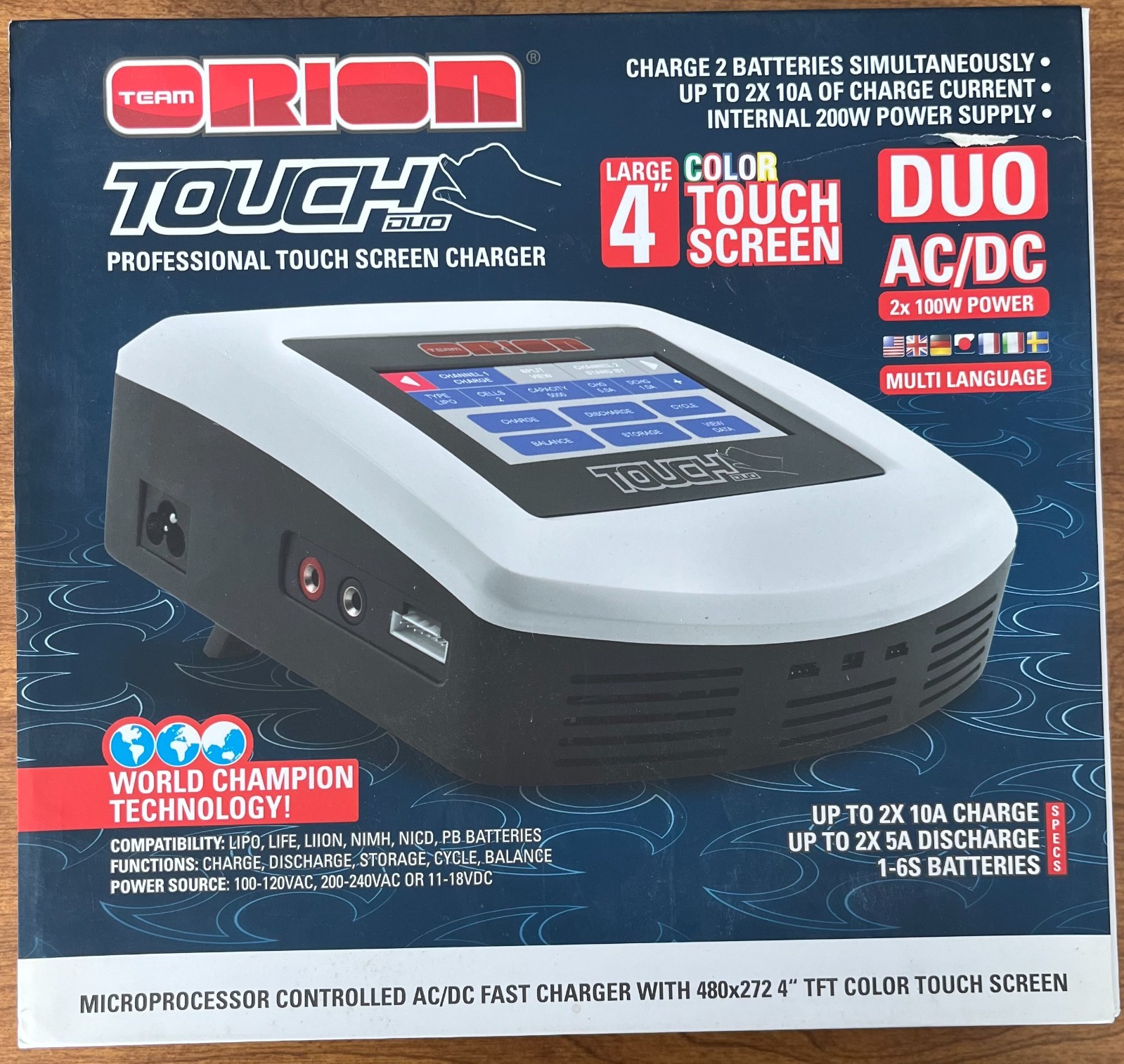 Team Orion Touch Duo Multi Charger Power Supply In Box