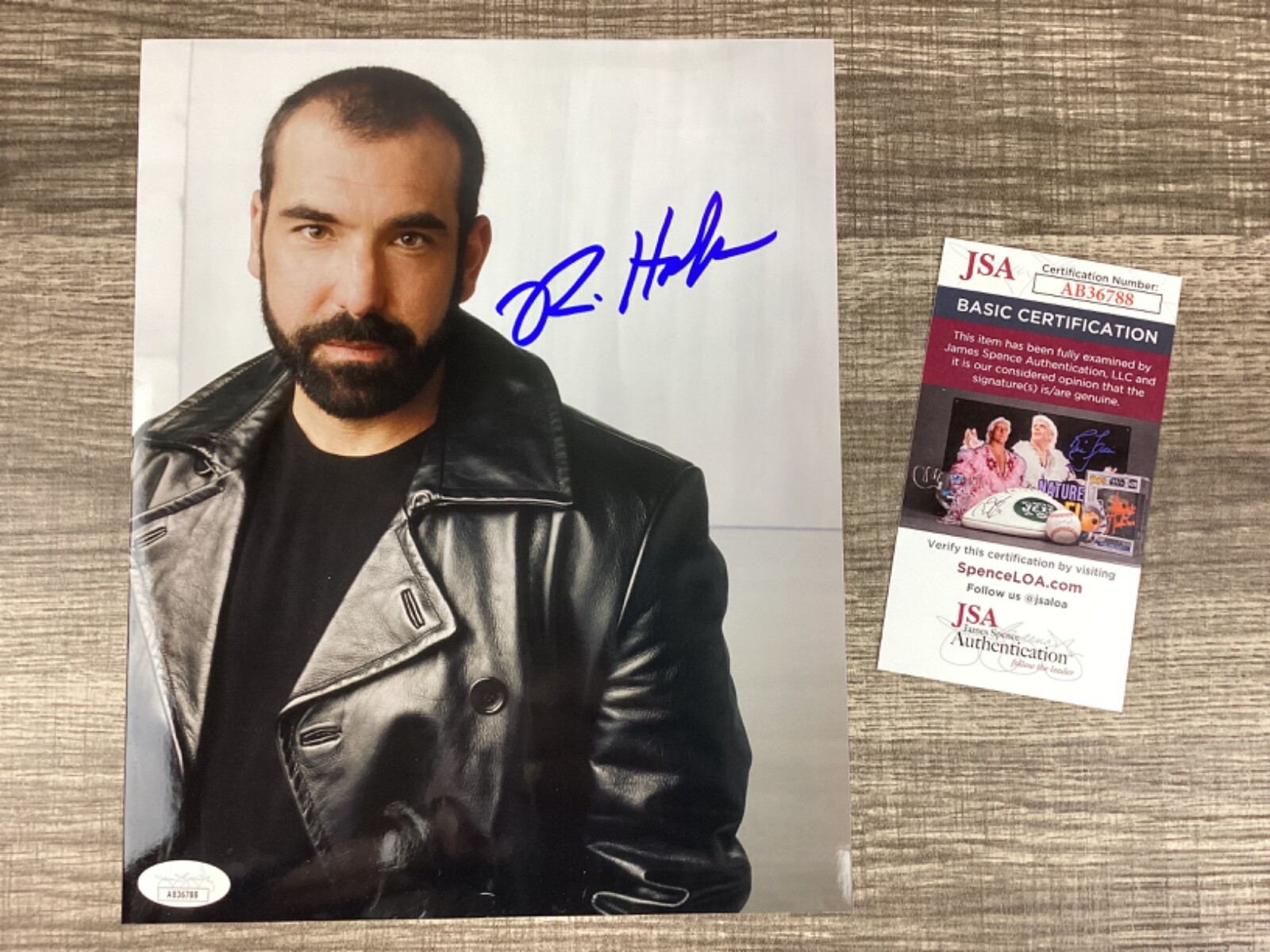 (SSG) Rare RICK HOFFMAN Signed 8X10 Color Photo 
