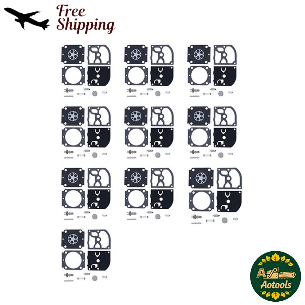 10 Set Carburetor Repair Kit For Zama RB-155 RB-164 Stihl BG66 BG86 Chainsaw New