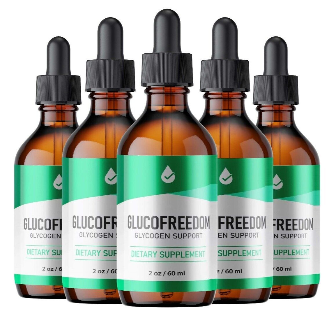 (5 Pack) Gluco Freedom Blood Support Supplement GlucoFreedom Drops (5 Pack) Gluco Freedom Blood Support Supplement GlucoFreedom Drops