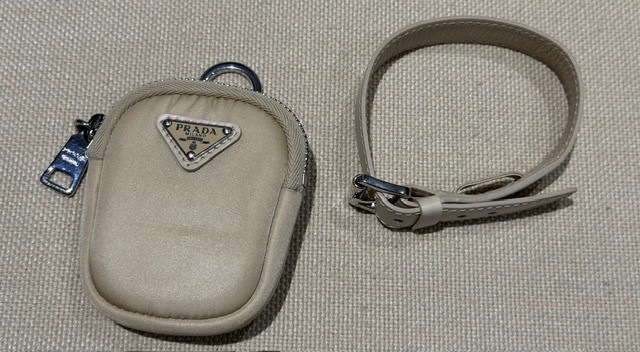 Authentic PRADA Mini Tessuto Ankle Pouch Belt Strap Logo Authentic PRADA Mini Tessuto Ankle Pouch Belt Strap Logo