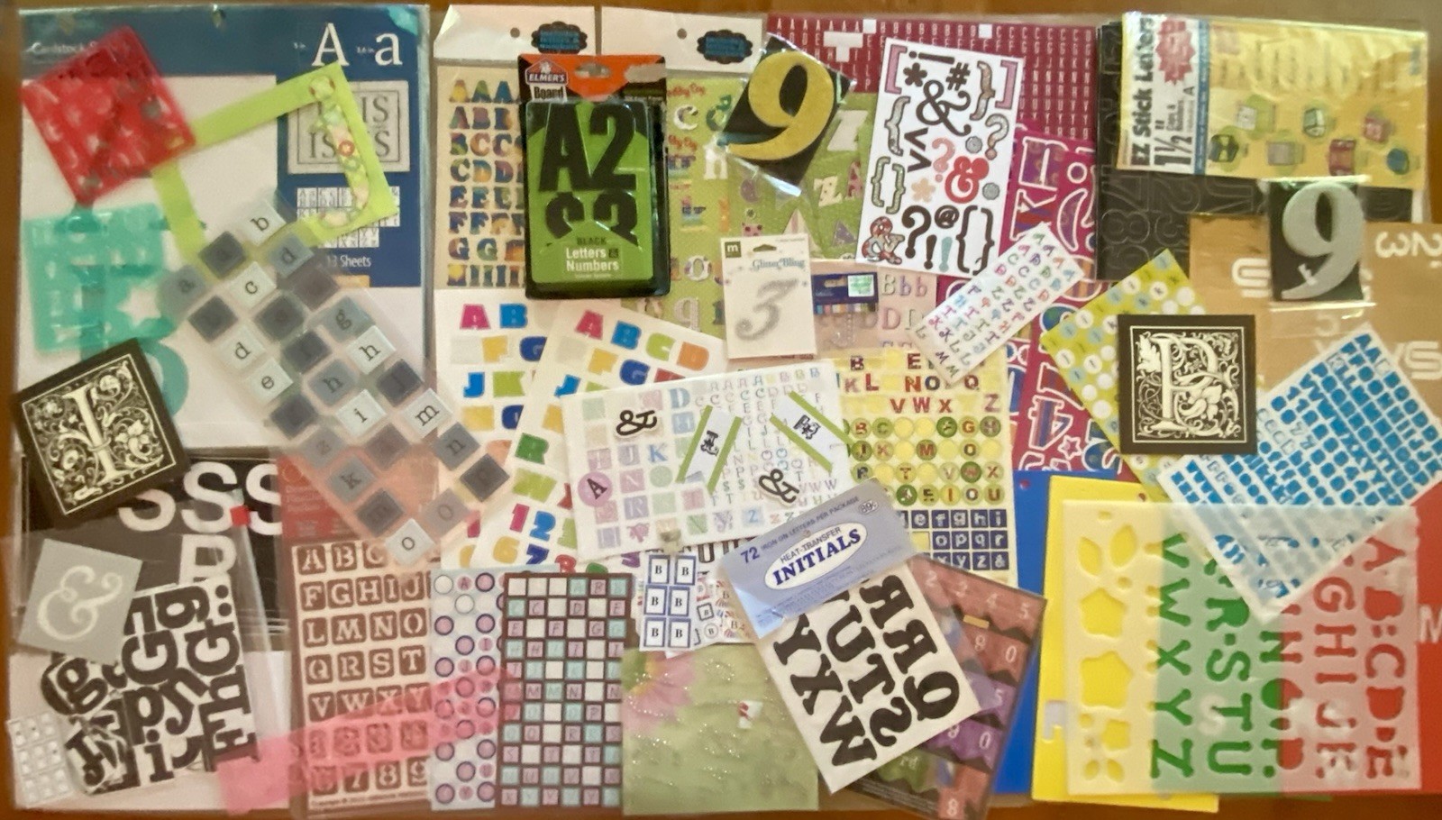 Scrapbooking Cardmaking Letters, Numbers, Etc 1,000’s Of Pcs Stickers Stencils Scrapbooking Cardmaking Letters, Numbers, Etc 1,000’s Of Pcs Stickers Stencils