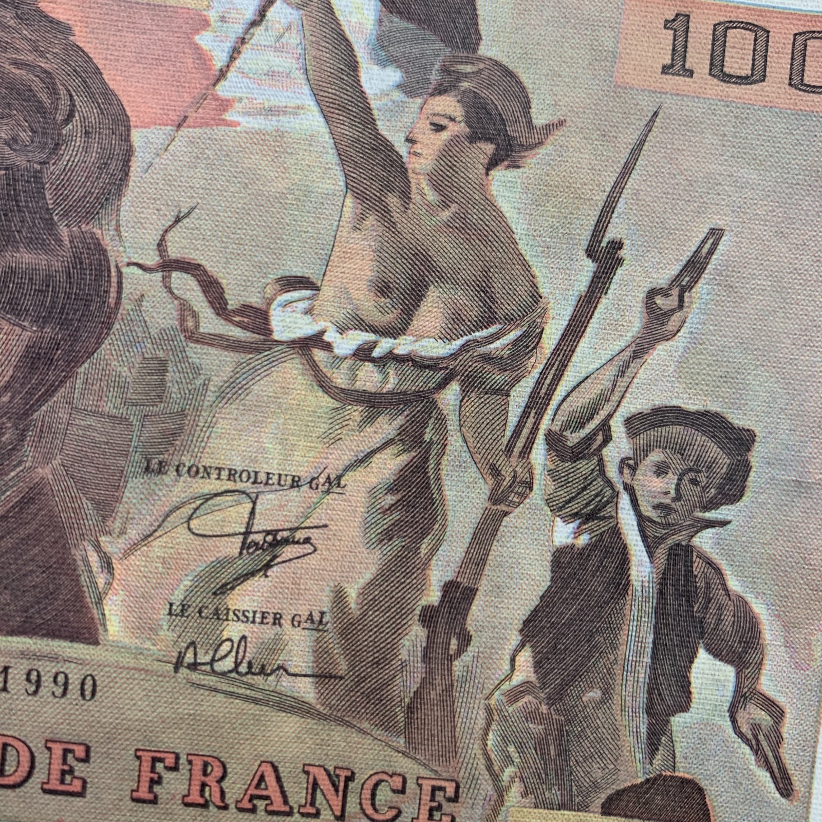 🇫🇷 Eugène Delacroix 100 FRANCS Banknote FRANCE Currency Paper Money French 🇫🇷 Eugène Delacroix 100 FRANCS Banknote FRANCE Currency Paper Money French