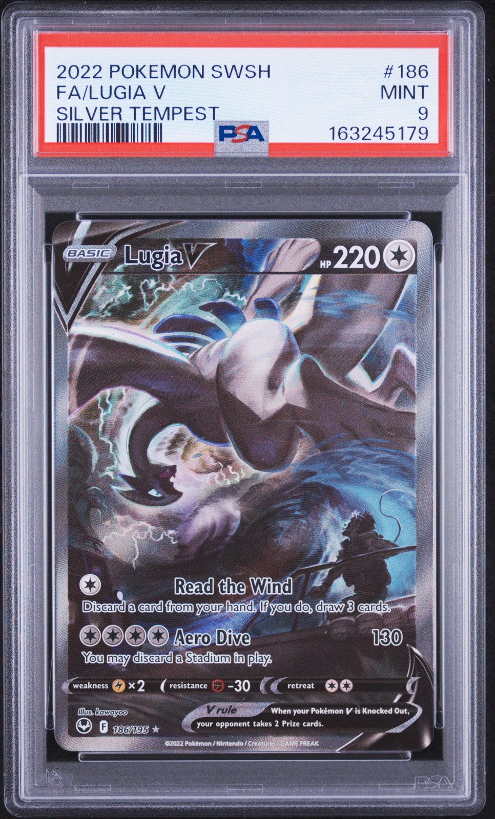 Lugia V 186/195 Silver Tempest Pokemon PSA 9 Lugia V 186/195 Silver Tempest Pokemon PSA 9