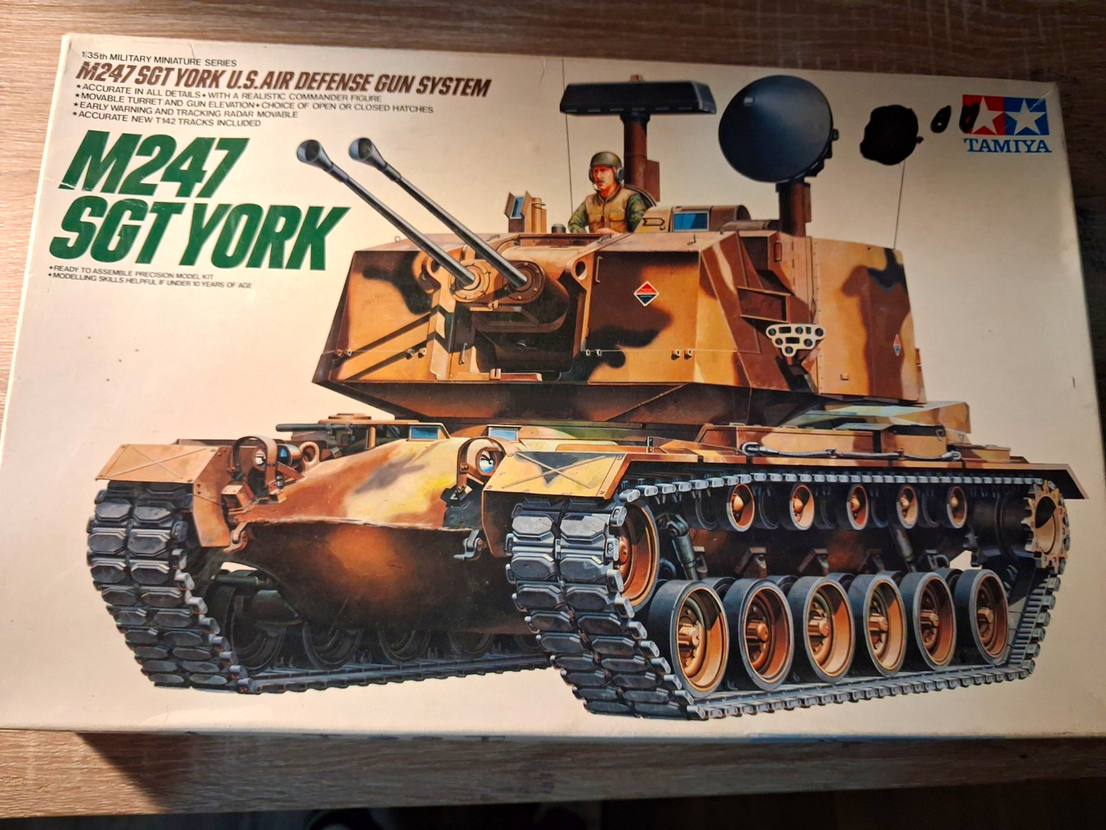 Tamiya 1:35 M247 Sgt York U.S. Air Defense System Model Kit 35126 Tamiya 1:35 M247 Sgt York U.S. Air Defense System Model Kit 35126