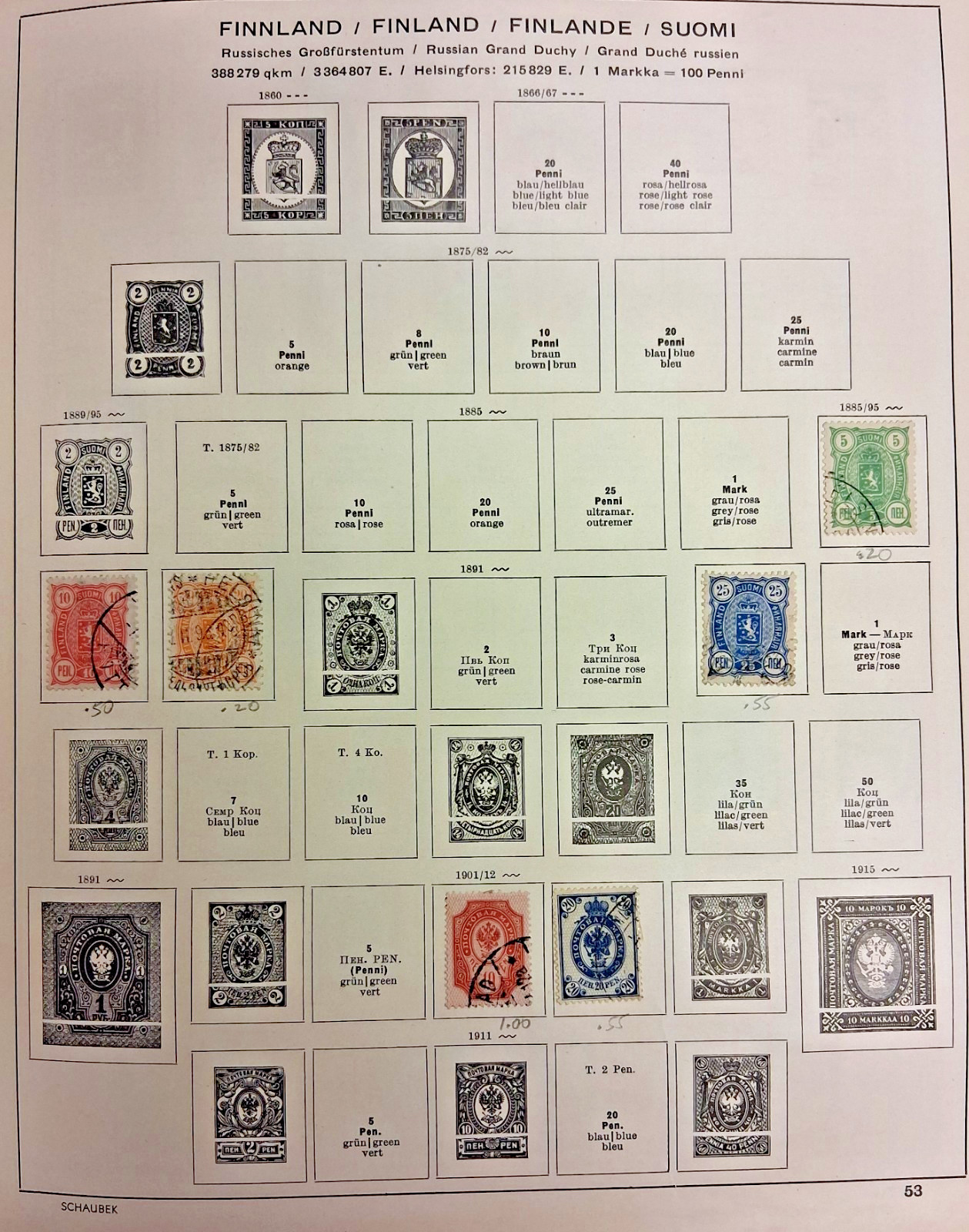Finland- 1885–1930 COLLECTION OF ABOUT  24 STAMPS VERY  NICE SET