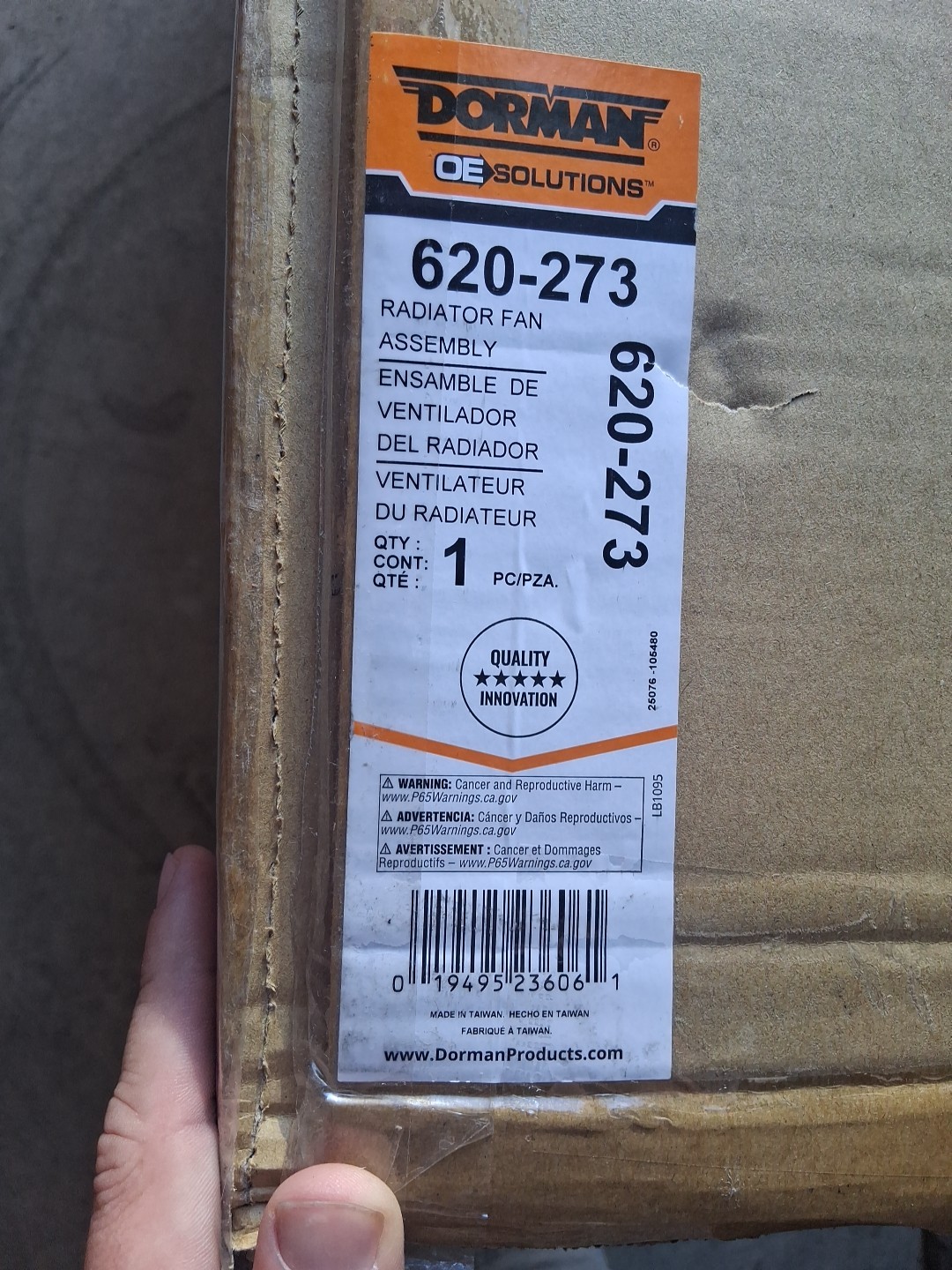 Dorman Products 620-273 Cooling Fan, Clutch and Motor Engine Cooling Fan Assembl