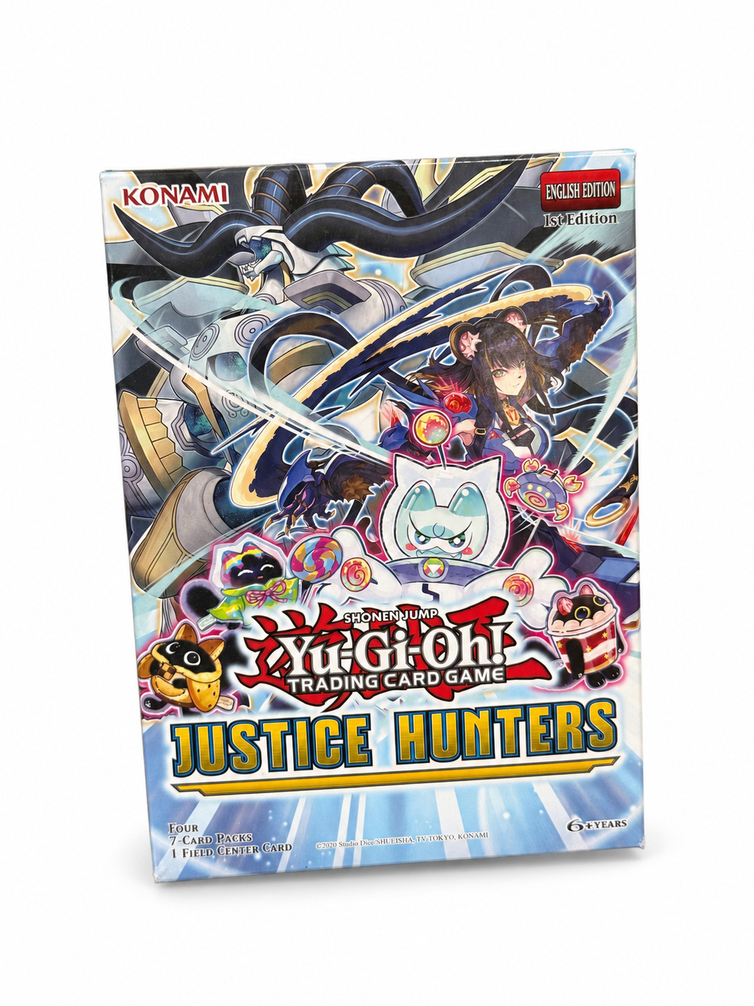 Yu-Gi-Oh Justice Hunters 1st Edition 4 Pack Mini Box UPC 083717868545