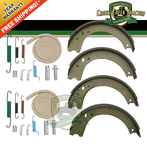 8N2200B Brake Shoe Set with Hardware Kits for Ford 8N, NAA Tractors