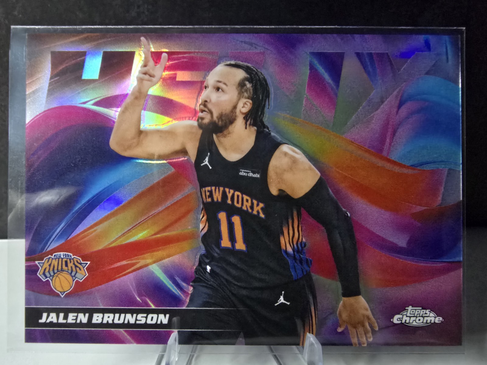 2025-2026 Topps Chrome Update Jalen Brunson HELIX SSP New York Knicks Case Hit 2025-2026 Topps Chrome Update Jalen Brunson HELIX SSP New York Knicks Case Hit