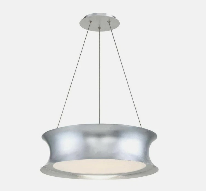 Modern Forms PD-34620-SL Tango LED 20 inch Silver Leaf Chandelier Ceiling Light