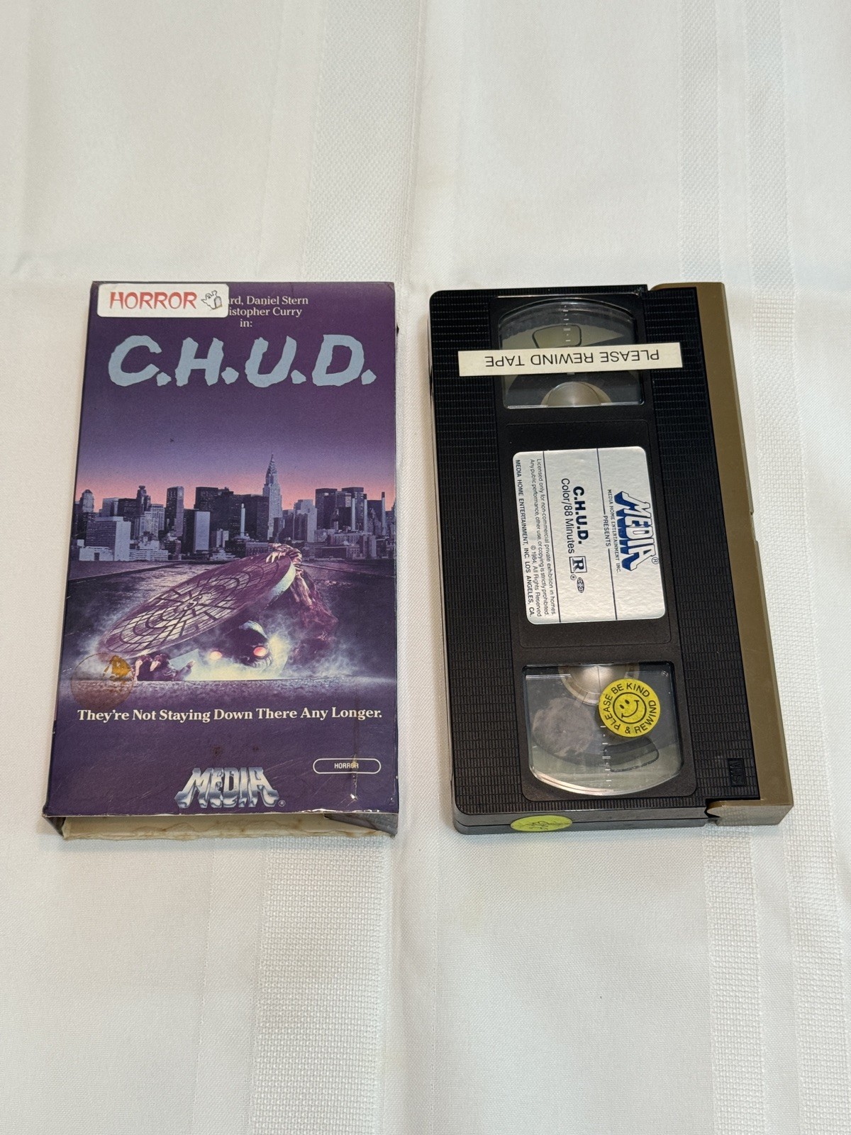 CHUD VHS Tape Rare Media Home Entertainment C.H.U.D. Vintage Horror Movie CHUD VHS Tape Rare Media Home Entertainment C.H.U.D. Vintage Horror Movie