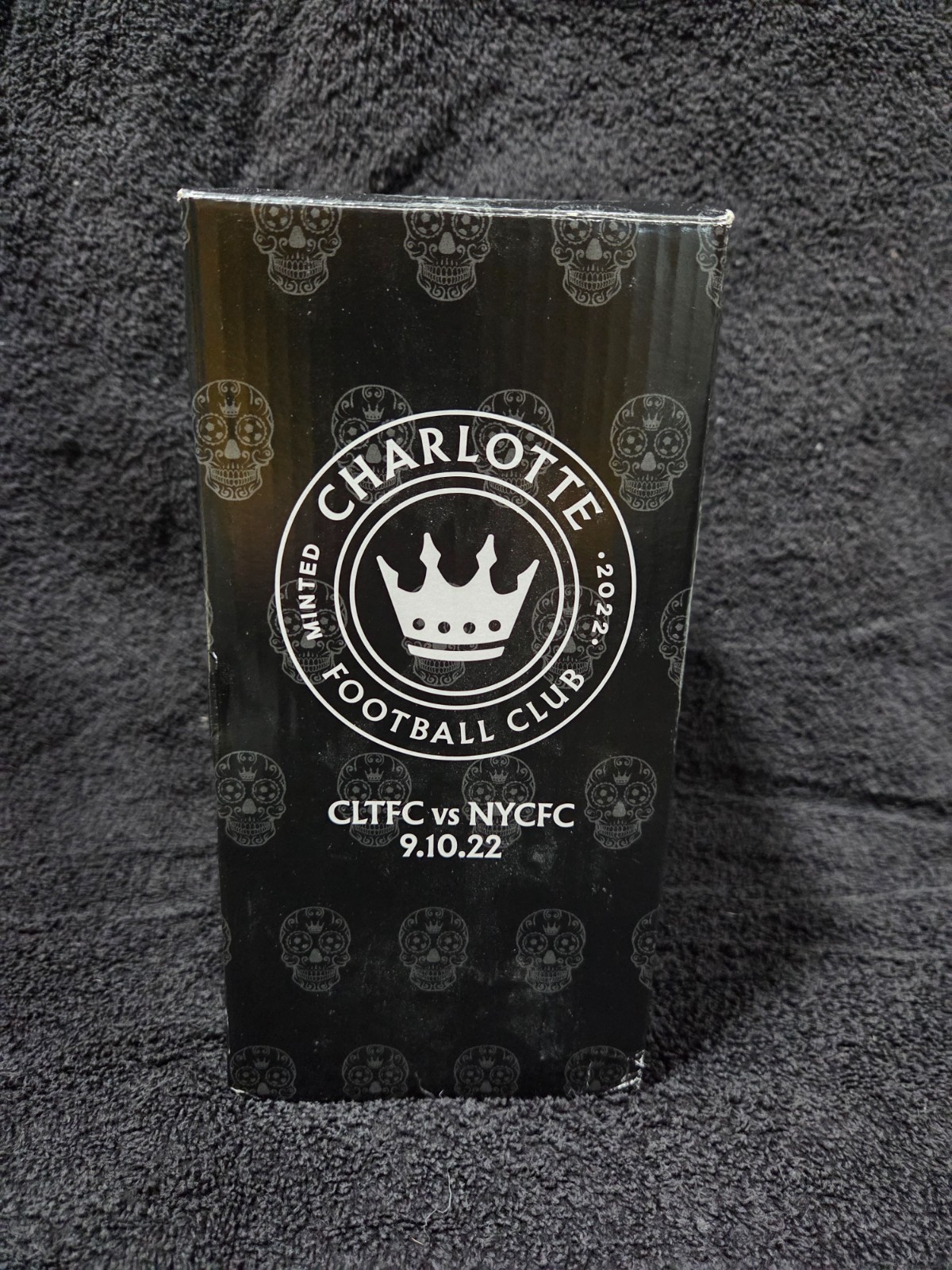 Charlotte FC Inaugural Season Sugar Skull Bobblehead MLS vs NYCFC 2022 Box Kept Charlotte FC Inaugural Season Sugar Skull Bobblehead MLS vs NYCFC 2022 Box Kept