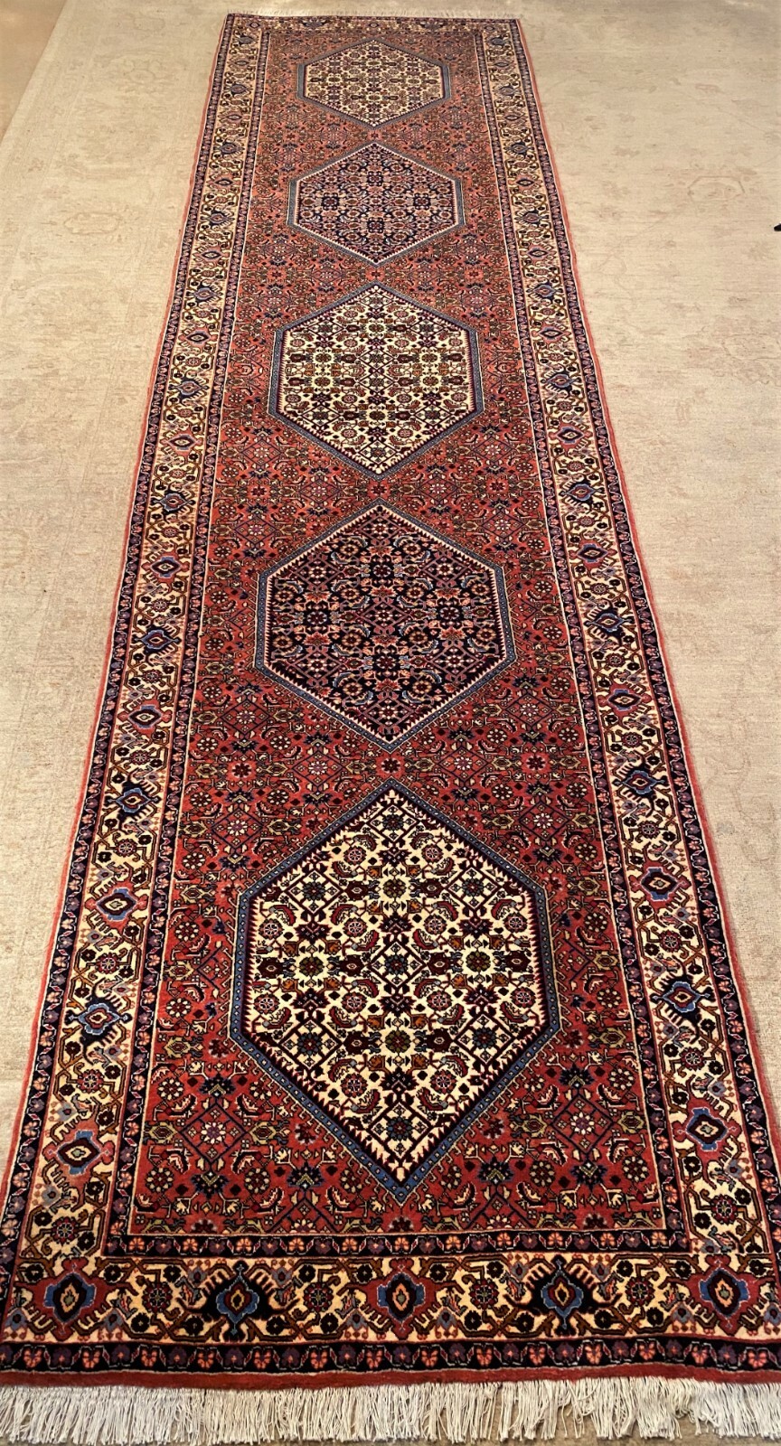 #14824 Semi-Antique Fine Bijarii Oriental Runner #14824 Semi-Antique Fine Bijarii Oriental Runner