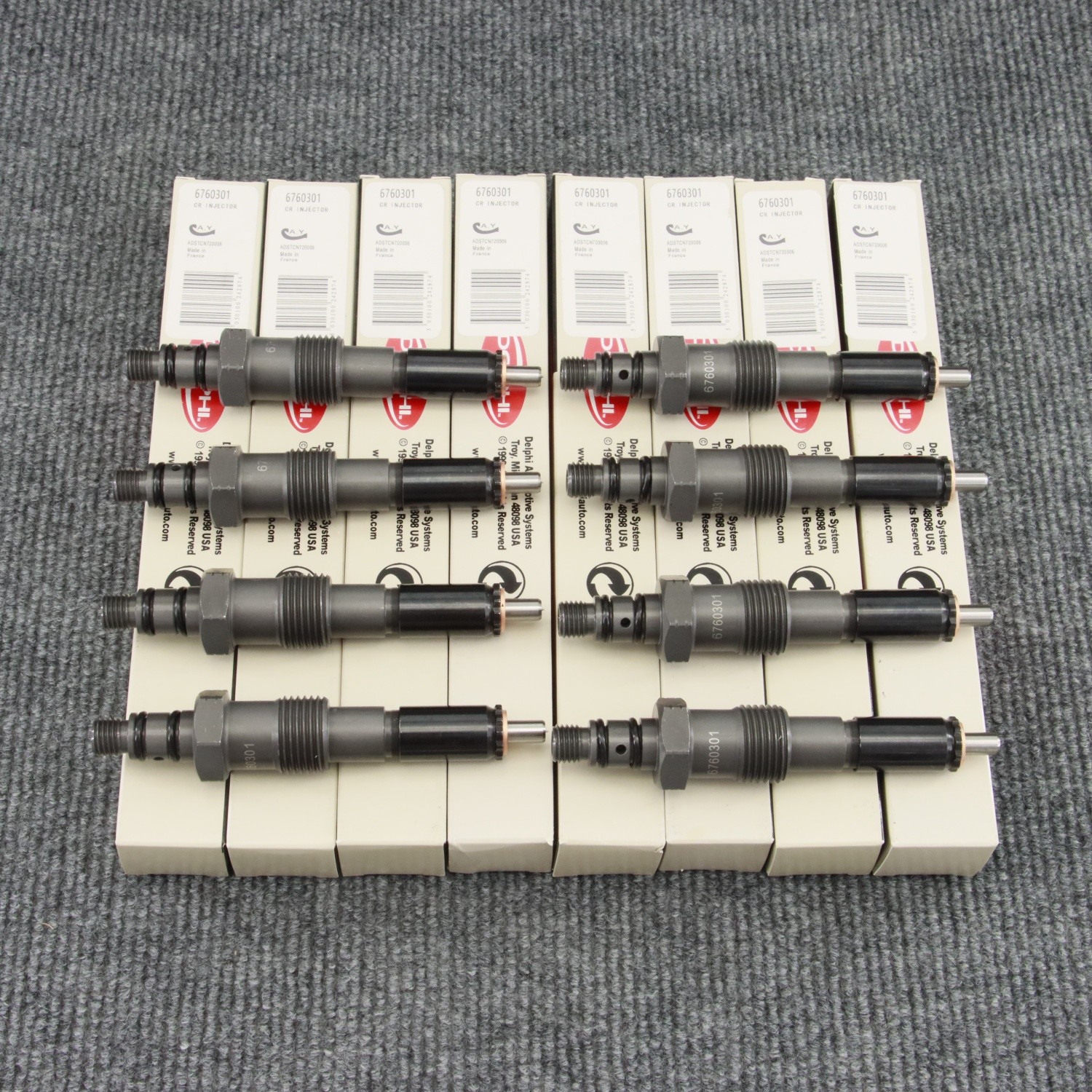 8Pcs Fuel Injector 6760301 for Ford IDI Diesel 1983-1988 6.9L 1989-1994 7.3L OEM