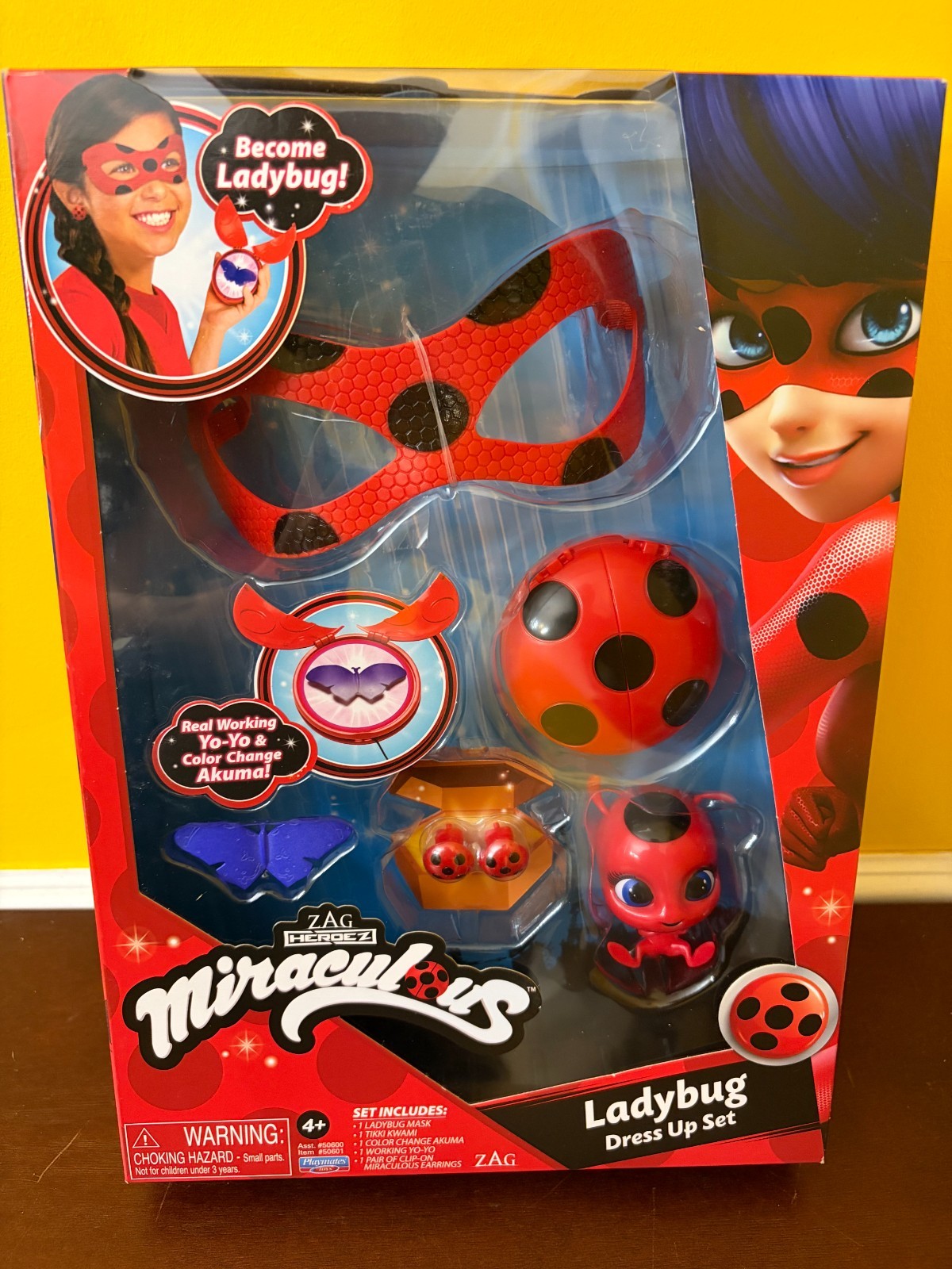 New 2020 Playmates Miraculous Zag Heroez Kids Ladybug Dress Up Accessory Set
