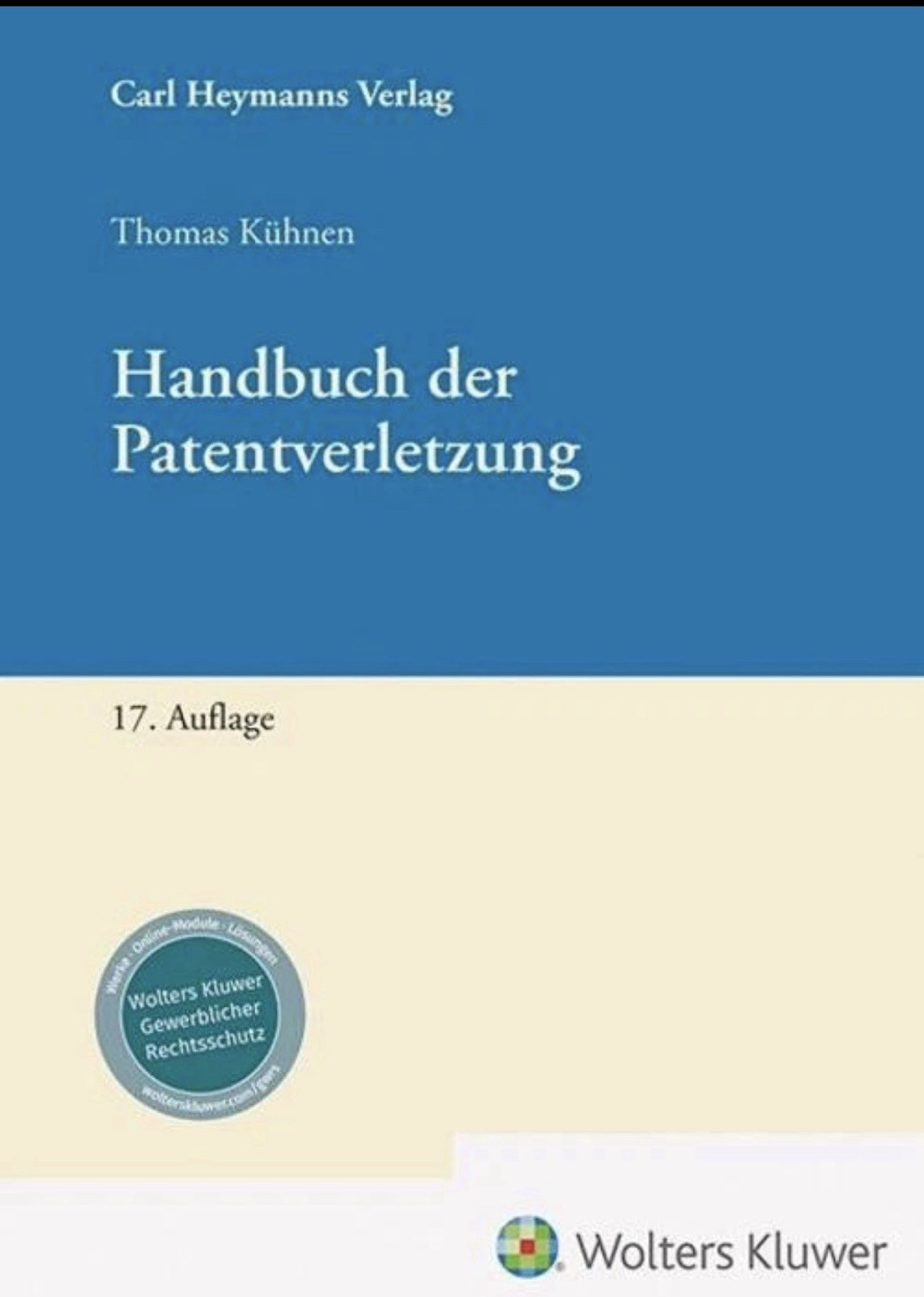 Thomas Kühnen Handbuch der Patentverletzung