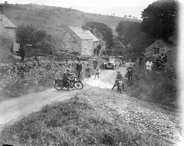 Louie McLean BSA during the International Six Days Trial on August- Old Photo