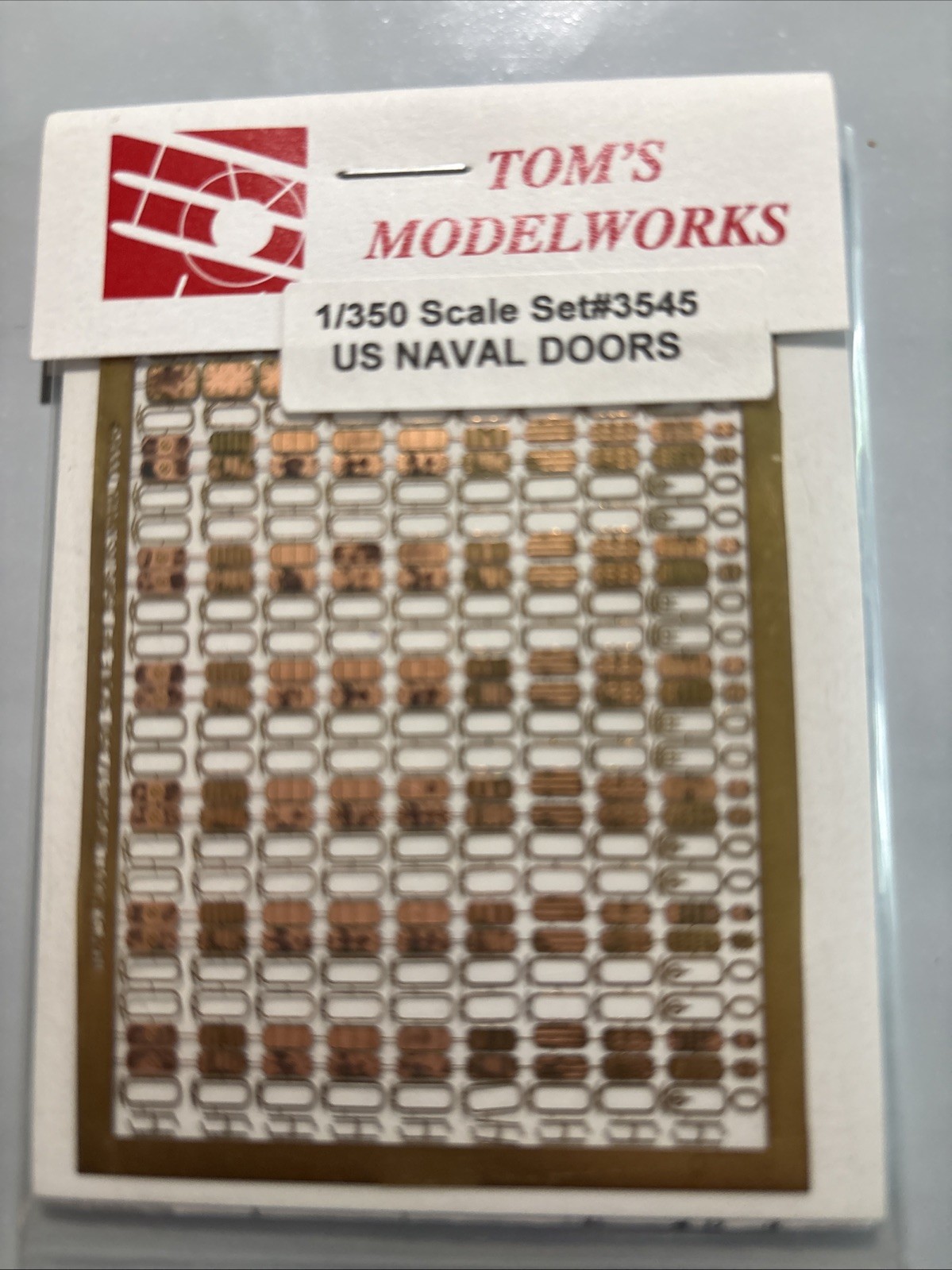 Tom\'s Modelworks Set #354US Naval Doors Photo Etch Model Details 1/350 Scale Tom\'s Modelworks Set #354US Naval Doors Photo Etch Model Details 1/350 Scale
