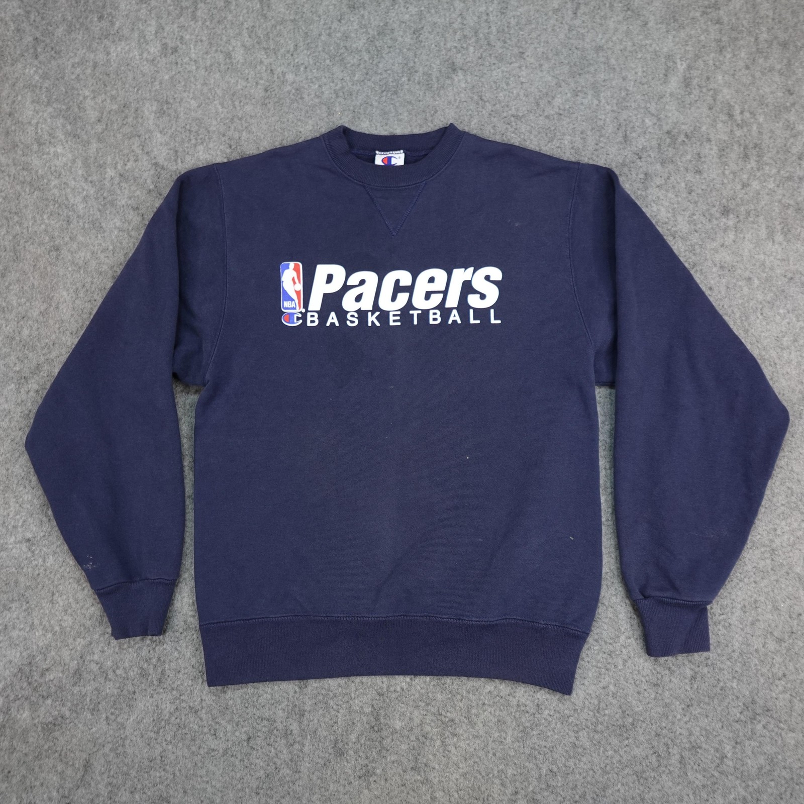 Vintage Indiana Pacers Sweatshirt Mens Medium Blue NBA Crewneck Champion 90s