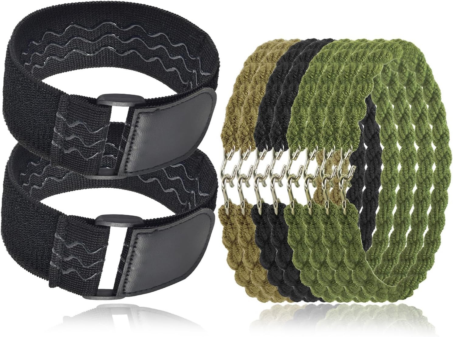 10PCS Boot Blousers Military, 2PC-Upgraded Blousing Straps Nylon Widen...