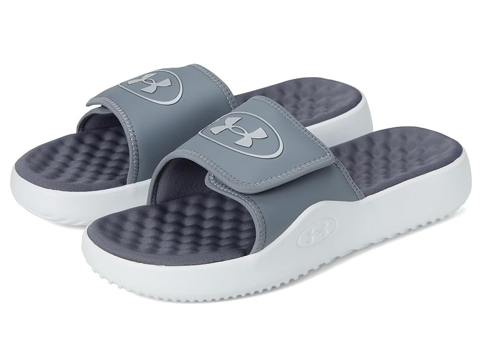 Under Armour Ignite Pro 8 Men\'s Adjustable Sport Slide Sandals, Grey, Size 8,