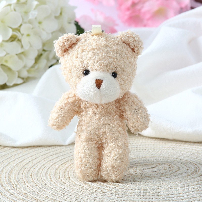 Mini Teddy Bear Plush Toy, Big Head Bear Pendant Soft Stuffed Doll Gift for Kids Mini Teddy Bear Plush Toy, Big Head Bear Pendant Soft Stuffed Doll Gift for Kids