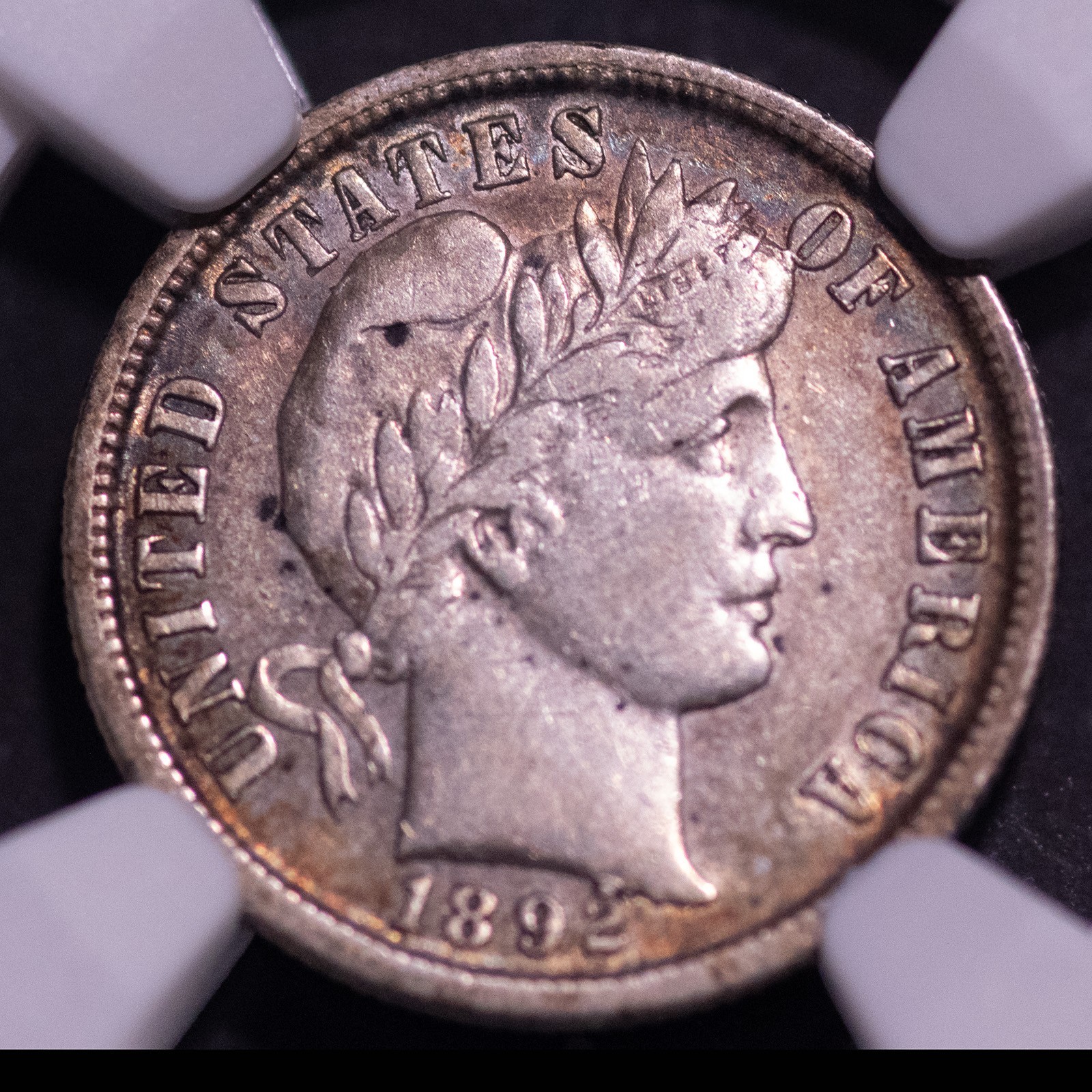 1892-S Barber Dime NGC XF-45 Key Date Silver 10c Free S&H